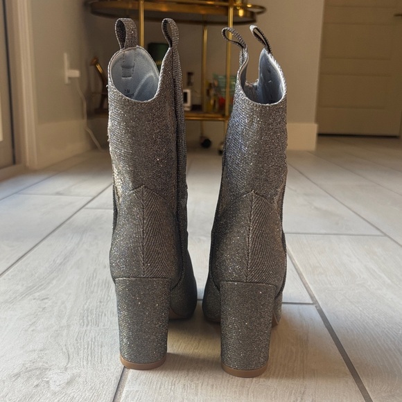 MIA Silver Sparkle Western Boots Size 7.5 NWT - Picture 9 of 15